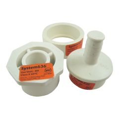 System 636 PVC FGV Condensate Drain Kit - Spigot - 2" - White