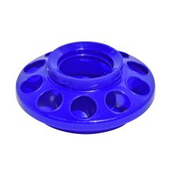 Base de mangeoire B3 en plastique pour volaille, 1 l, bleu