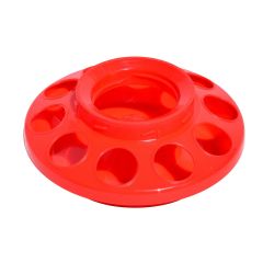 Base de mangeoire B3 en plastique pour volaille, 1 l, rouge