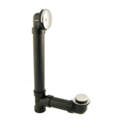 Trop-plein de bain ABS avec bouchon à cliquer (Tip Toe), chrome