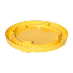 Base de mangeoire OB en plastique pour volaille, 1 gallon, jaune
