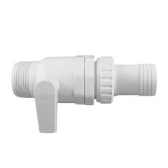 Valve de piscine à 2 voies, fileté, coché, 1 5/8"