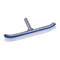 Brosse de pisicine murale de luxe avec dessus renforcé en aluminium, 18"