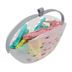 Panier de plastique avec 36 épingles à linge en plastique