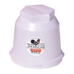 Jarre hexagonale en plastique, blanc, 1 gal