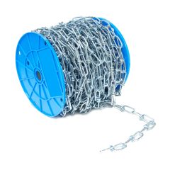 Chaîne Tenso pour machine à maillon torsadé, fini zinc, 3/0 - 5/32" x 100'