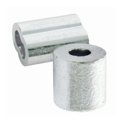 Sleeve and Cable Stop - Aluminum - 3/16"