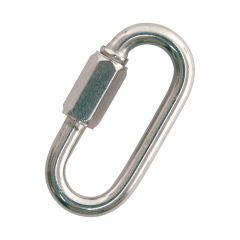 Maillon rapide, fini zinc, 1/2"