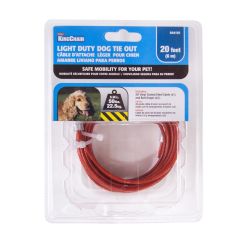 Dog Tie-Out Cable - Up to 50 lbs - 20'