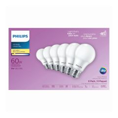 LED Light Bulb - A19 - 9 W - Soft White - 6/Pkg