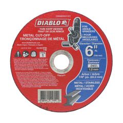 Cut-Off Grinder Wheel for Metal - 6" x 0.045" x 7/8"