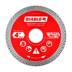 Diamond Continuous Rim Cut-Off Disc for Masonry - 4"