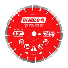 Disque à tronçonner à segments diamantés, pour maçonnerie, 12"