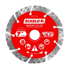 Diamond Segmented Turbo Cut-Off Disc for Masonry - 7"