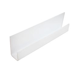 J-TRIM Molding - PVC - 1/2" x 8' - White