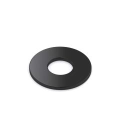 Rondelle plate (USS), fini anticorrosion noir, 3/8", 75/pqt