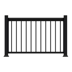 Modular Handrail - Legacy - Black - 36" x 72"