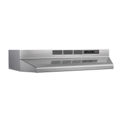 Hotte sous-armoire de série BU2, 30", puissance maximale de 230 pi³/min, inox