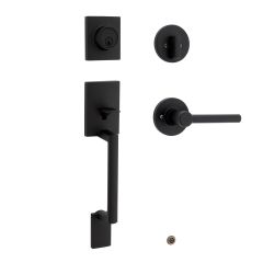 Clenche pour porte extérieure, Branton/Reminy, noir mat