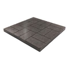 Brick Concrete Slab - Charcoal - 24" x 24"