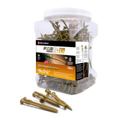 T25 Screw - PWR Drive Evo - Tan - #9 x 3 1/8" - 300/pkg