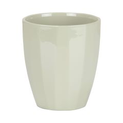 Orchid Pot Cover, Ceramic, Green, 14 cm