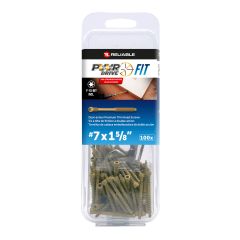 Vis de finition PWR Drive FIT, tête double action, #7 x 1 5/8 po, bronze, 100/pqt