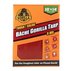 Bâche Gorilla solide, rouge, 10' x 14'