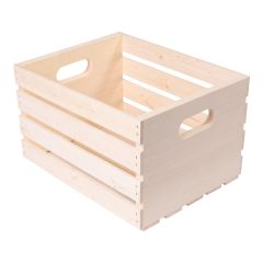 Caisse de rangement cubique, pin, 10"