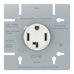 Receptacle Power Dryer  - White - NEMA 14-30R - NEMA 14-30R - 30 A/125V/250 V