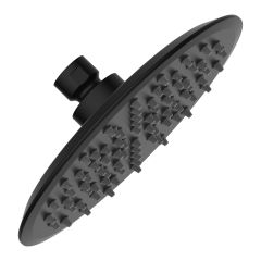 Rain Shower - Round - Matte Black - 8"