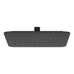 Rain Shower - Square - Matte Black - 10"