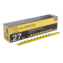 Bande de charge, calibre .27, plastique, niveau 4, jaune, 100/bte