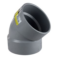 Coude 45°, FXF, RadonX, PVC, SGV, 4"
