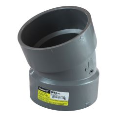 Coude, 22,5°, RadonX, XFX, PVC, SGV, 4"