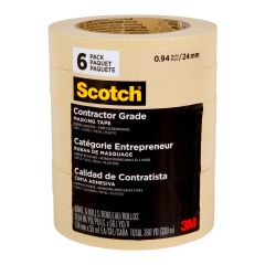 Ruban de masquage, Catégorie Entrepreneur, Scotch, 24 mm, 6/pqt