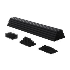 Balustre rond en fer, noir, 26", 30/pqt