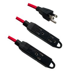Outdoor Extension Cord Set – 7.5 m & 12 m – Includes 3-Outlets Cord
