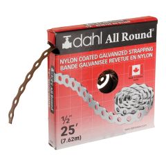 Feuillard enduit, nylon, 1/2" x 25'