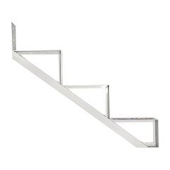 Stair Riser – Aluminum - 3 Stairs – White - 30"