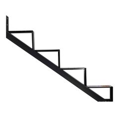 Aluminum Stair Stringer – 4 Steps – 11" Step Depth – Black Finish