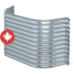 Corrugated Window Well – 62" x 22" x 12" – Steel