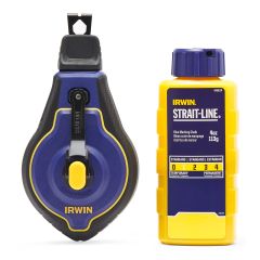 Bobine fil craie pro, bleu, 100'
