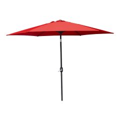 Parasol de marché, inclinable, rouge, 8' 10"