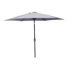 Parasol de marché, inclinable, gris, 8' 10"
