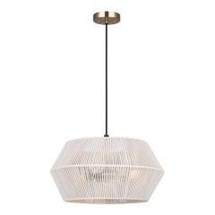 Dakhlio Pendant Light – 18" – White-Gold