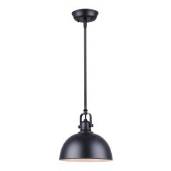 Temarra Pendant Light – 9" – Matte Black