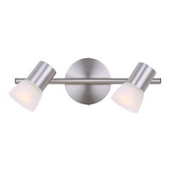 Track – 2 Lights – Hudsa - Brushed Nickel