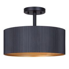 Flushmount – Ajacio – Black - 13"