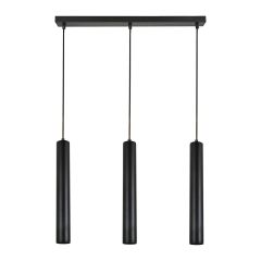 Cylindria Pendant Light - 3-Lights - Black